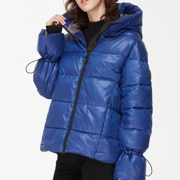 #3❤️ NWT Gweyn Short Puffer Jacket with Contras… - Picture 2 of 3